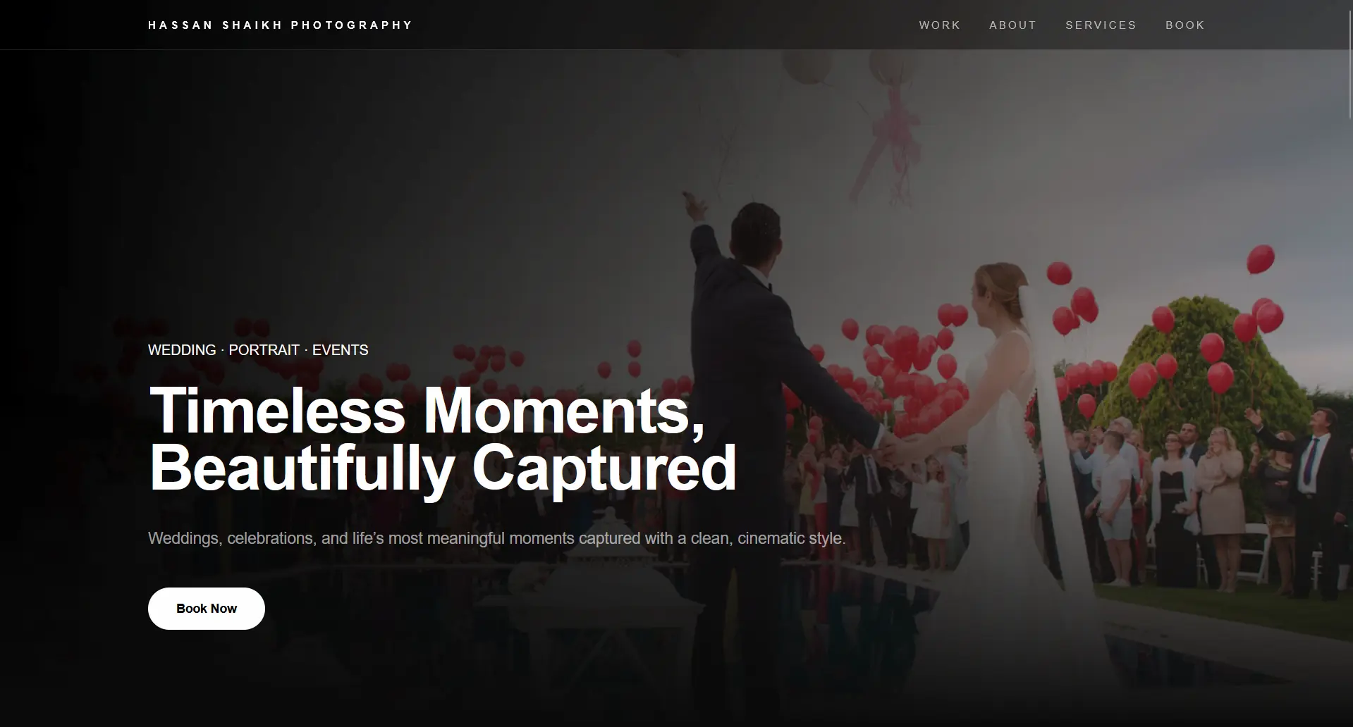 Hassan Shaikh Photography website preview